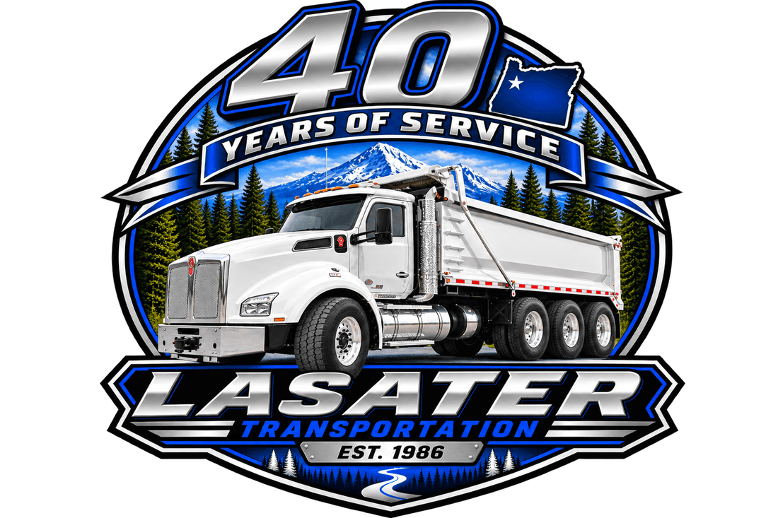 Lasater Transportation — 40 Years of Service badge